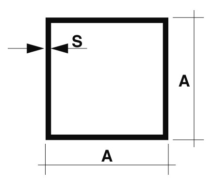 Welded rectangular tube