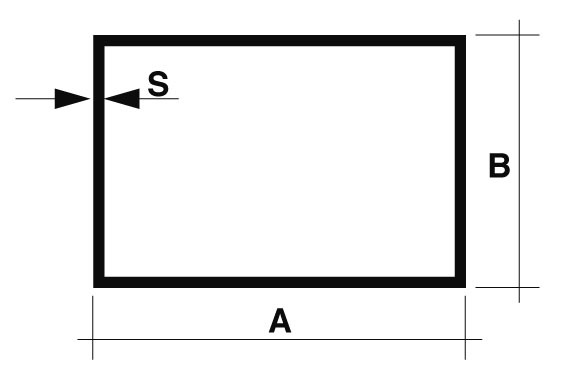 Welded rectangular tubes